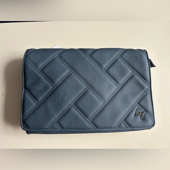 LUG MATTE LUXE HUDDLE SHOULDER BAG SLATE BLUE NWT - Picture 2 of 8